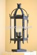 7055-1P Spanish Gothic Style Iron Post Light