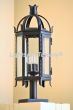 7055-1P Spanish Gothic Style Iron Post Light