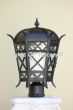 7312-1P Spanish neo gothic style outdoor post light