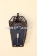 7273-1 Contemporary Mediterranean Outdoor Iron Wall Pocket Light