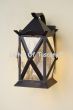 7481-1 Rustic Craftsman Style Wrought Iron Wall Lantern light