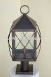 7545-1P Rustic pier mount post lantern light