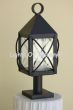 7546-1P Rustic pier mount post lantern light