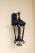 7558-3 Spanish Contemporary Iron Outdoor Wall Lantern