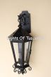 7558-3 Spanish Contemporary Iron Outdoor Wall Lantern