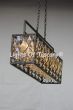 8034-6 Contemporary Spanish Style  Linear Crystal Chandelier