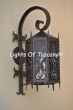 8115-1 Gothic Style Wrought Iron Outdoor Wall Lantern