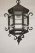 6227-1 Spanish Colonial Hanging Wrought Iron Hanging Lantern