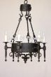1055-6 Spanish Style Wrought Iron Chandelier