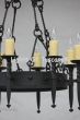 1392-8 Spanish Revival / Tuscan Style Iron Chandelier
