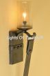 5065-1 Contemporary wrought iron wall sconce light. 