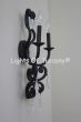 5208-2 Tuscan-Wrought Iron- Crystal Wall Lamp