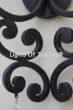5208-2 Tuscan-Wrought Iron- Crystal Wall Lamp