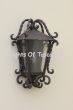 7244-2 Spanish Hacienda Style Outdoor Iron Pocket Wall Light Med