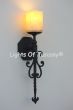 5204-1 Spanish Revival Rustic Iron Wall Sconce