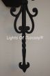 5204-1 Spanish Revival Rustic Iron Wall Sconce