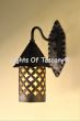 7325-1M Rustic Gothic Style Iron Outdoor Wall Lantern with Natural Mica