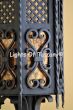 7560-1P Spanish Gothic Revival Wrought Iron Post Light