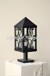7430-1P Spanish Revival Style Exterior Iron Post Light