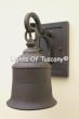7310-1 Rustic Outdoor Wrought Iron Bell Light