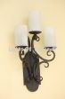 5283-3 Tuscan / Spanish Style Iron 3 Light Wall Sconce 