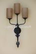 5266-3 Rustic Spanish Style Wrought Iron Wall Sconce