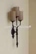 5266-3 Rustic Spanish Style Wrought Iron Wall Sconce