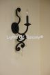 5208-1 Vintage Tuscan Style Iron Wall Sconce with Crystals