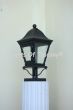 7510-1P Spanish Modern outdoor column pier mount lantern light.