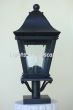 7510-1P Spanish Modern outdoor column pier mount lantern light.