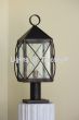 7545-1P Rustic pier mount post lantern light