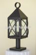 7546-1P Rustic pier mount post lantern light