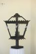 7550-3 Spanish modern outdoor pier mount post lantern column light. 
