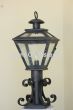 7124-1 Spanish Style Mediterranean outdoor column post lantern light