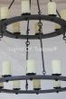 1411-20 Spanish Mediterranean Revival Style 2-Tier Iron Chadelier