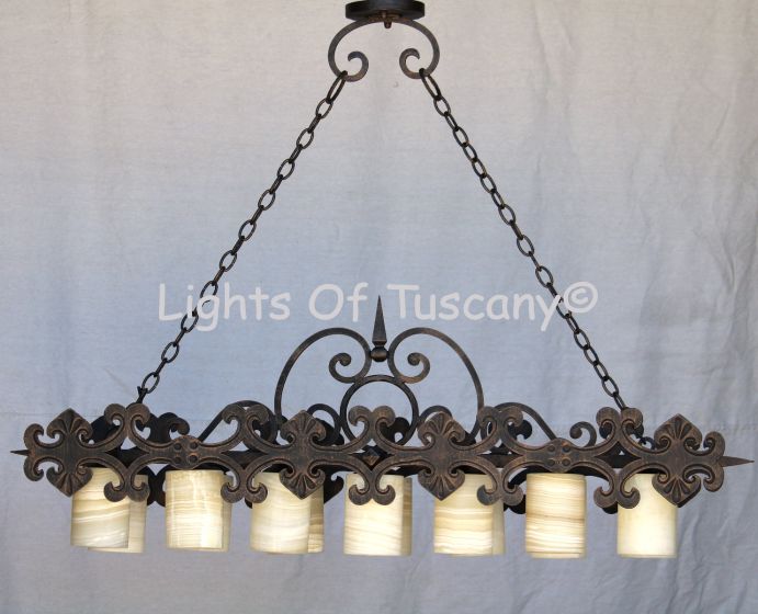 Pool table light, gothic revival style light, kitchen island light, gothic linear light, old world chandelier, iron pool table light, antique pool table light, kitchen island chandelier