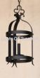 6176-1 Old World Spanish Revival Style Wrought Iron Pendant with Candle