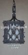 Contemporary Crystal mini pendant- Wrought Iron- Gothic