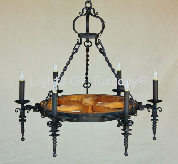 Rustic Chandelier, Wheel Chandelier, Wooden Wheel Chandelier, Rustic Wheel Chandelier, Wrought Iron Wheel Chandelier, Rustic Farmhouse Chandelier, Kitchen Island Chandelier, Kitchen Chandelier, Farmhouse Country Style Chandelier, Industrial Chandelier, re