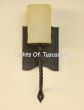 Tuscan Mediterranean Style Wrought Iron wall sconce 