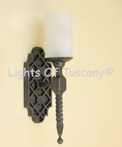 Tuscan / Spanish Style Wall Sconce Light Vintage Mediterranean Castle Gothic Reivval