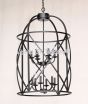 2352-6 Wrought Iron Contemporary Style Hanging Lantern
