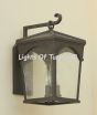 7532-3 Spanish Transitional Wrought Iron Exterior Wall Lantern Light