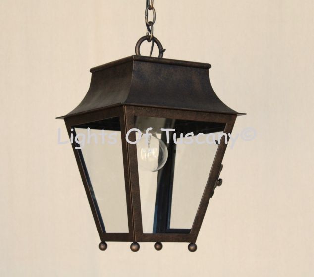 2225-1 New Orleans Style Wrought Iron Traditional Hanging Lantern