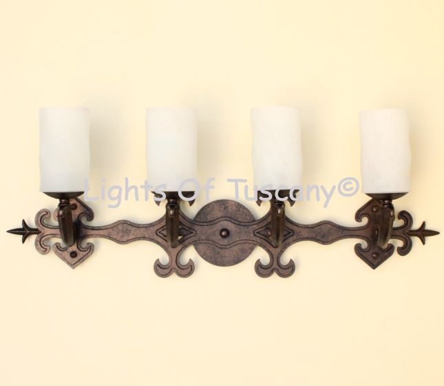 5542-4 Spanish Bathroom Vanity Light