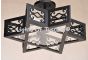 6600-3 Moroccan Style Semi Flush Iron Star Ceiling Light