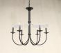 1452-6 Rustic Transitional Iron Contemporary Chandelier with 6 lights