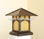 Craftsman Style Pier Mount Post Light, Post Light, Mission Style Post Light, Outdoor Post Light, Column Light, Arts and Crafts Outdoor Post light