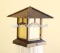 Craftsman Style Pier Mount Post Light, Post Light, Mission Style Post Light, Outdoor Post Light, Column Light, Arts and Crafts Outdoor Post light