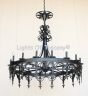 1627-16 Iron Chandelier